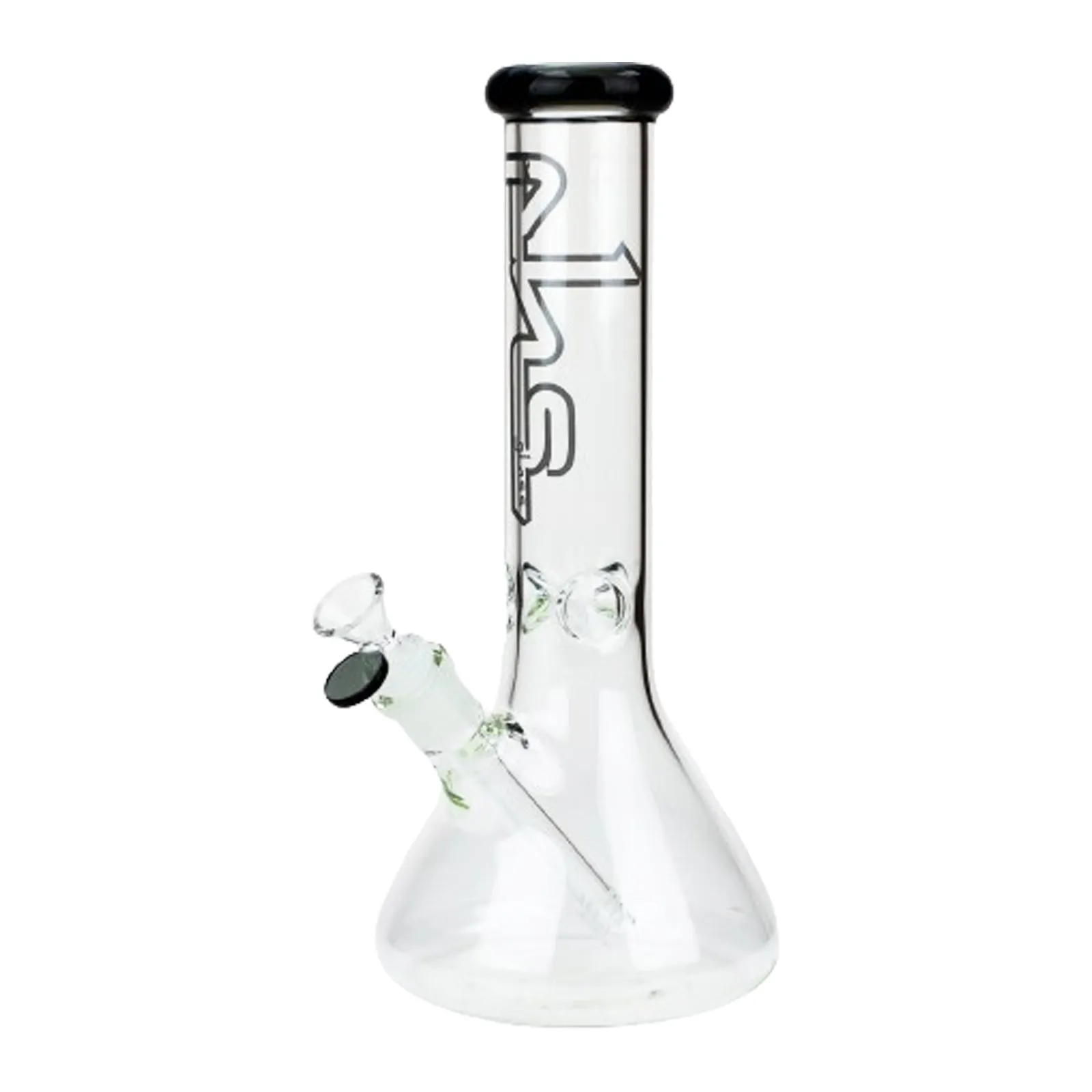 12-Inch Glass Flower Graphic Beaker Bongs