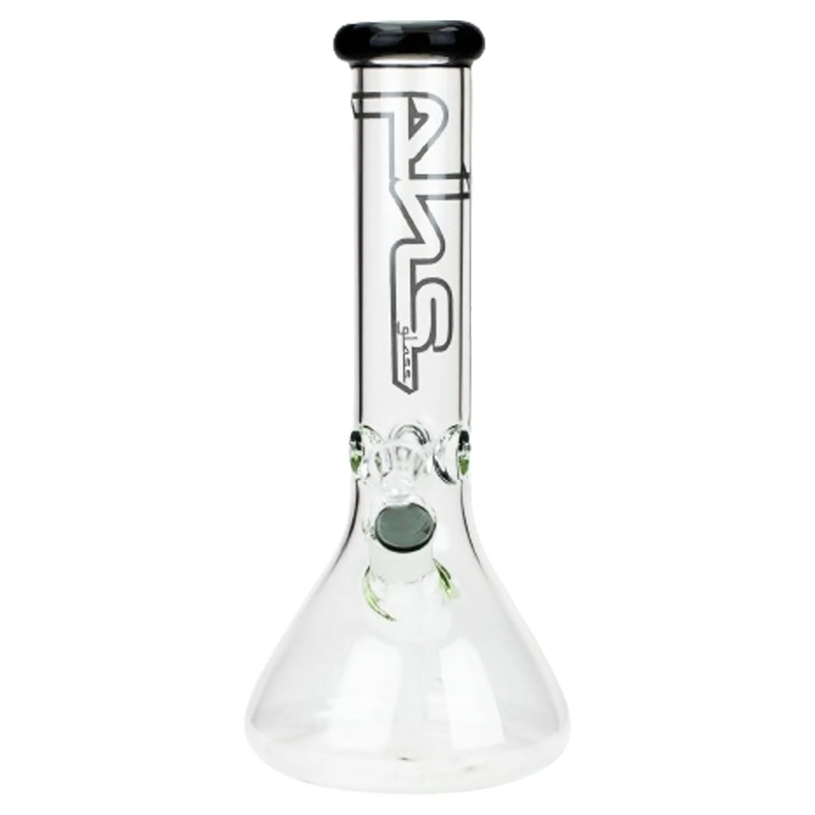 12-Inch Glass Flower Graphic Beaker Bongs