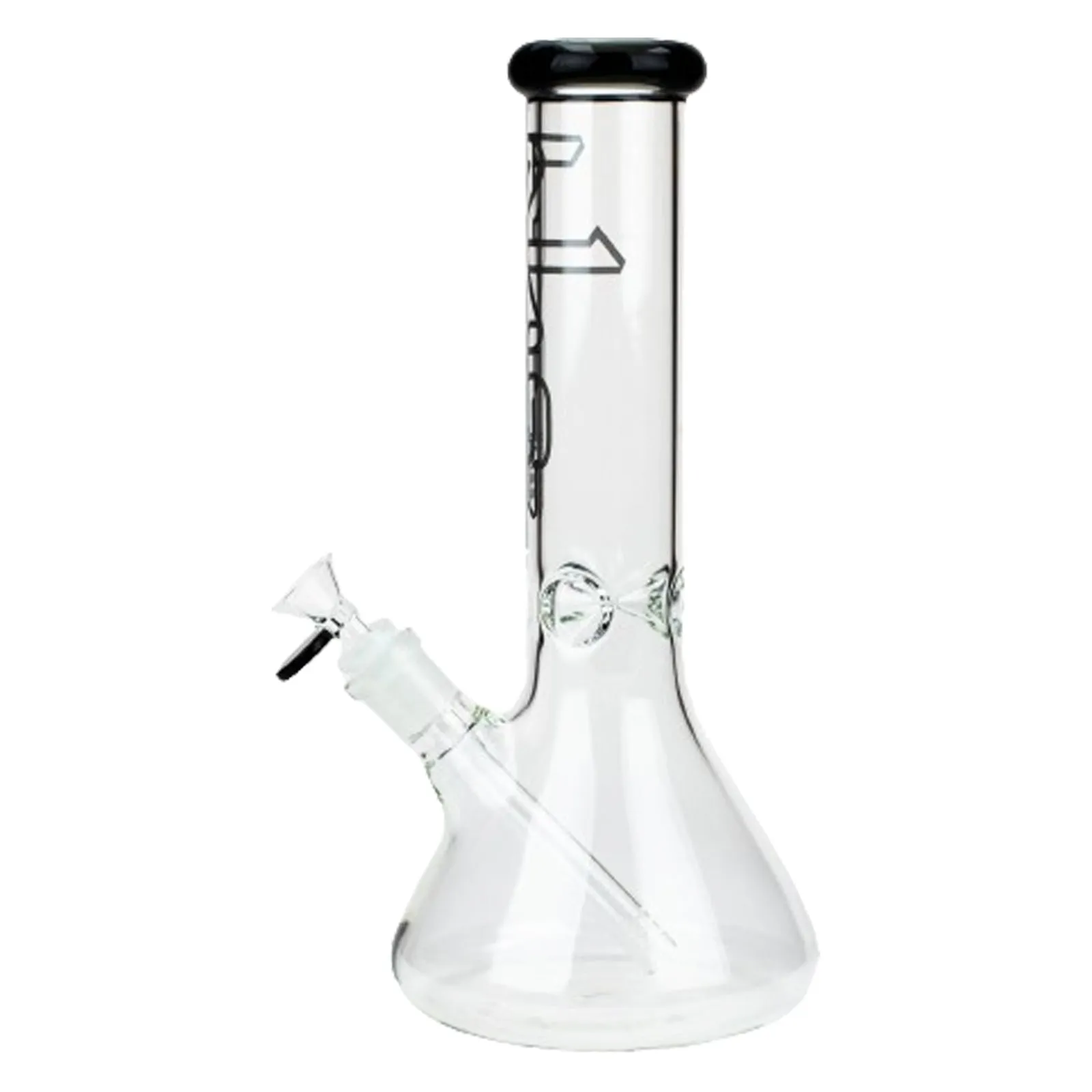 12-Inch Glass Flower Graphic Beaker Bongs