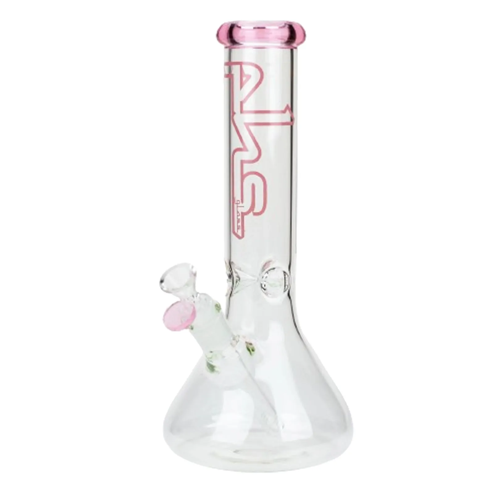 12-Inch Glass Flower Graphic Beaker Bongs