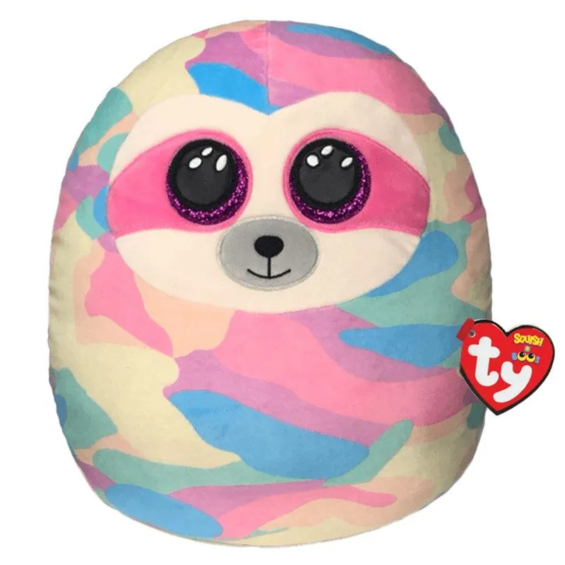 30cm Ty Big Eyes Beanie The Pastel Sloth Plush Stuffed Cooper Pillow Animal Collectible Toy Christmas Birthday Gift For Children