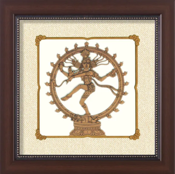 3D Wall Art Nataraja 8x8 Inch By Trendia Decor