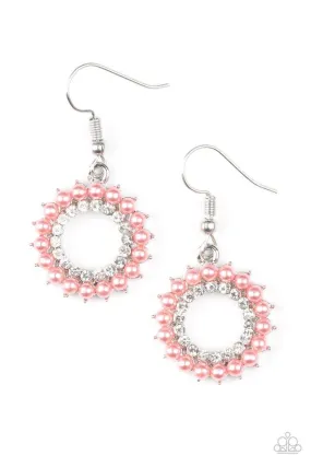 A Proper Lady Coral Pearl Earrings - Paparazzi Accessories