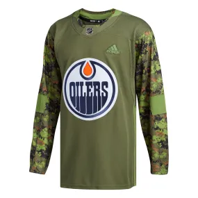 adidas - Men's Edmonton Oilers Authentic Camo Jersey (CR7374)