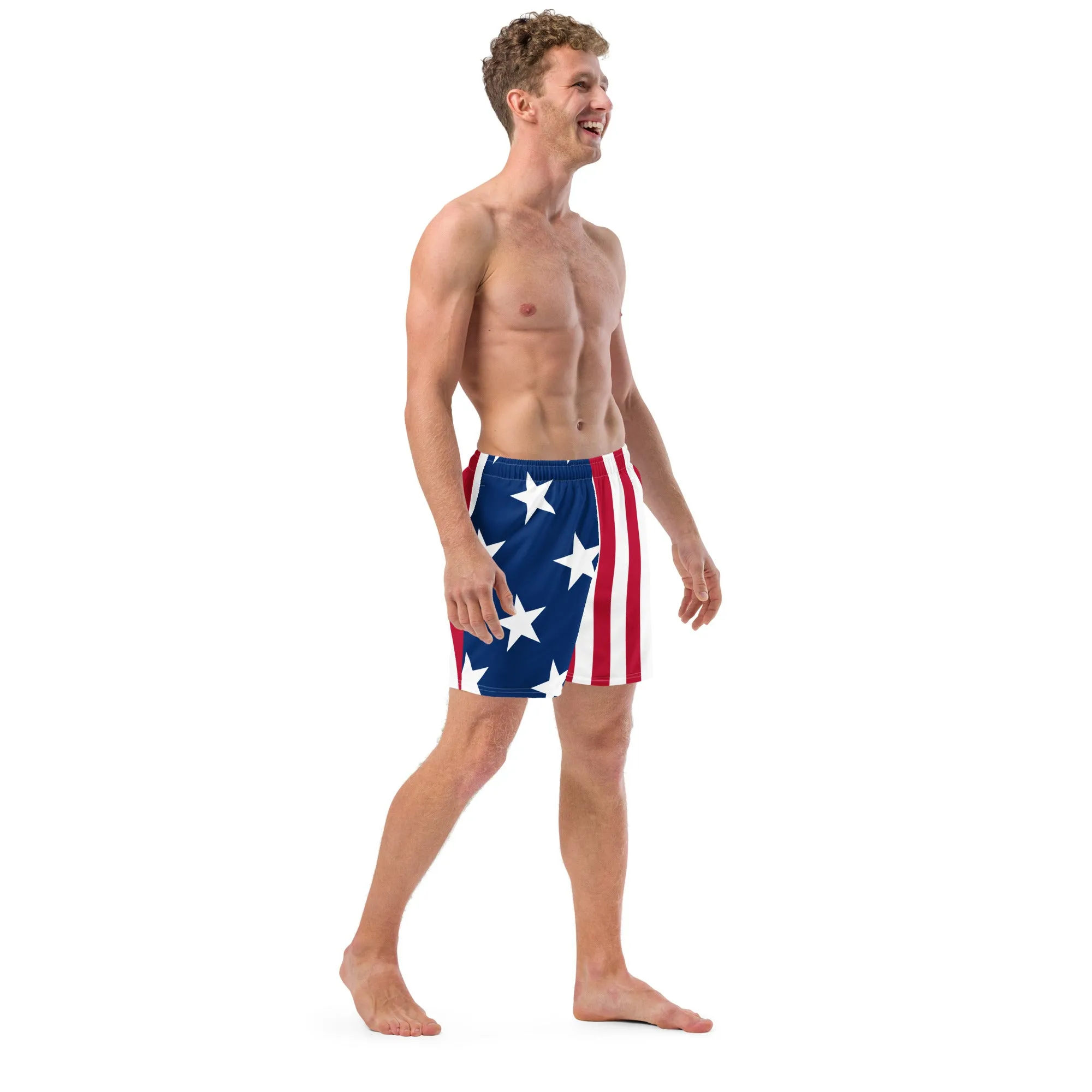 American Chads US Flag Swim Trunks