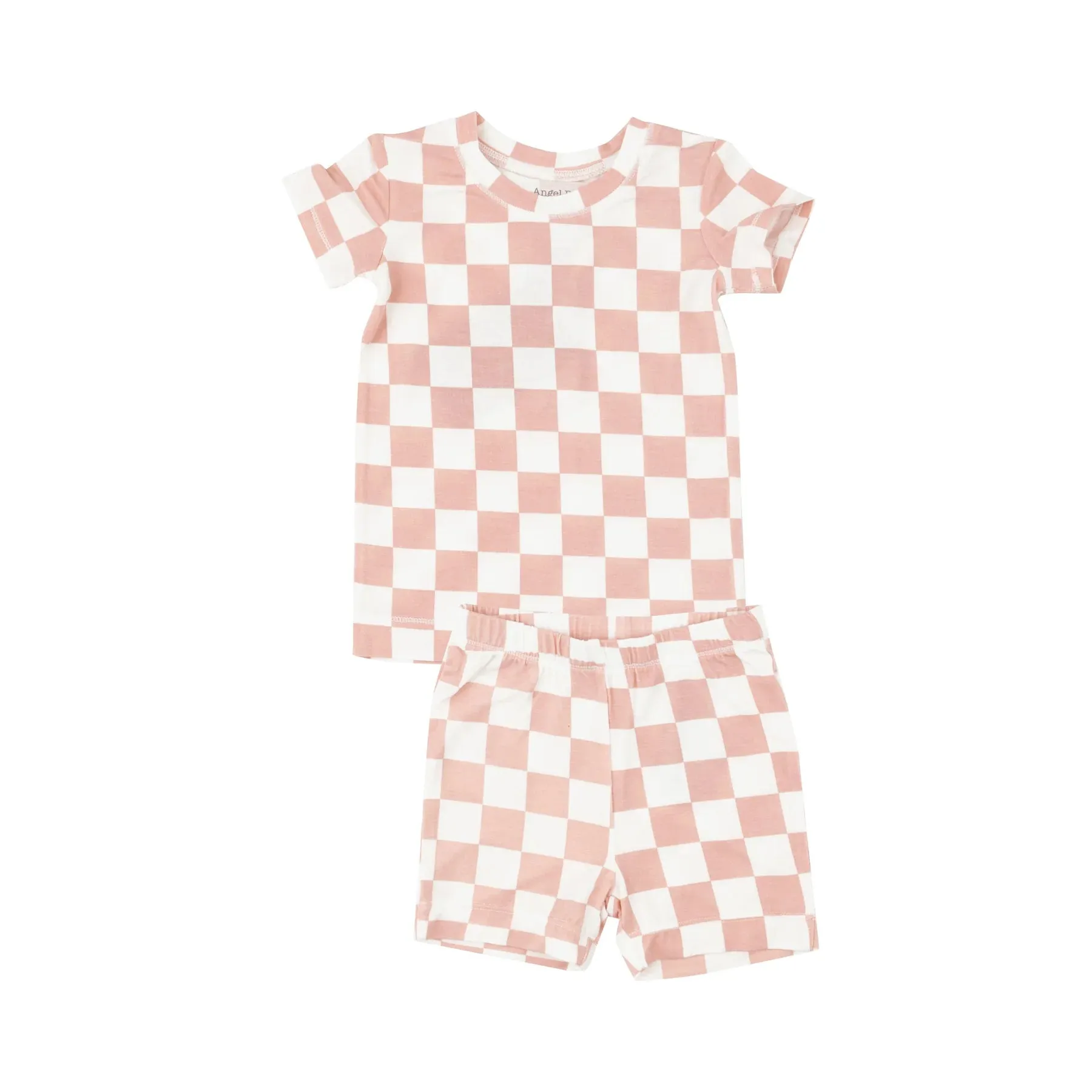 Angel Dear - Kids Pajamas - Pink Checkerboard