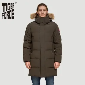 AshoreShop Mens Windproof Warm Winter Parka Coat Detachable Hood