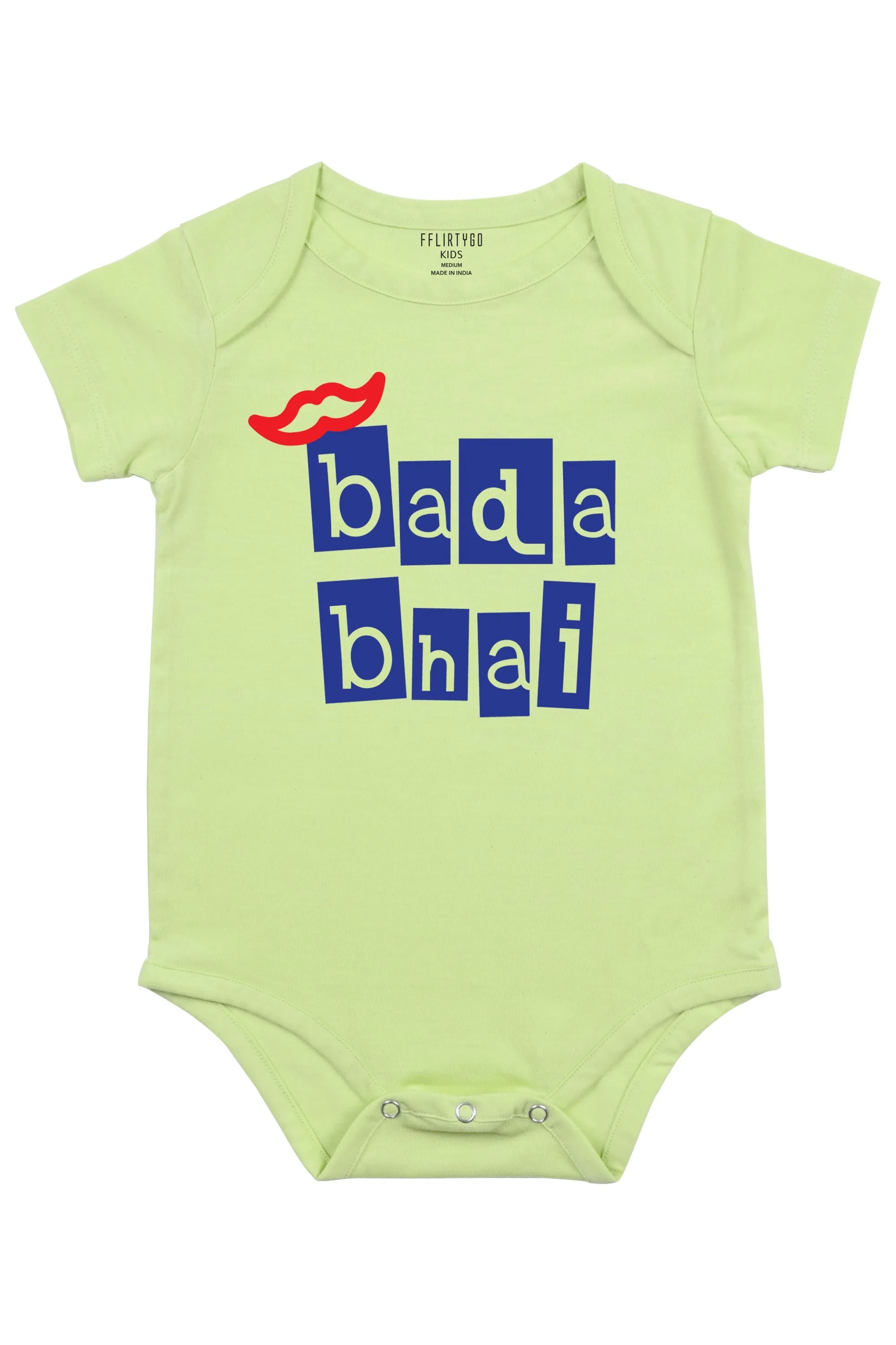 Bada Bhai in Box Design Baby Romper | Onesies