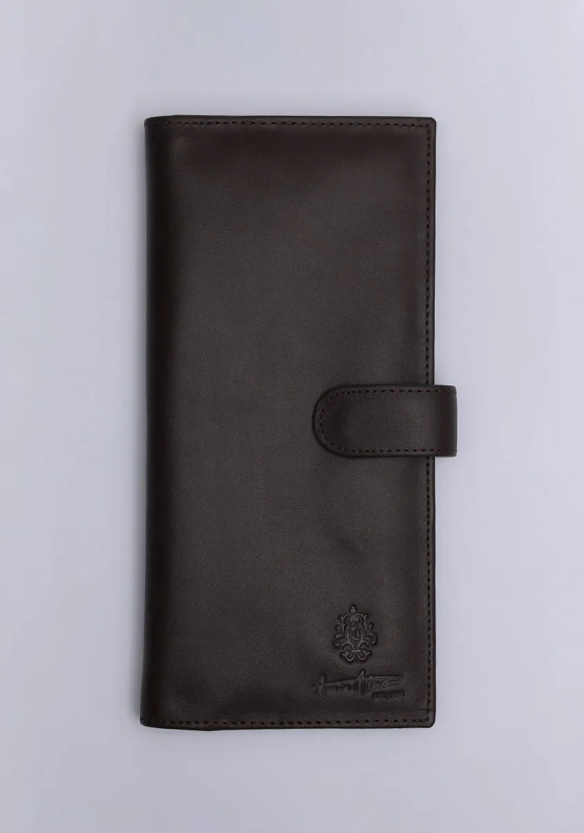 Basic Leather Brown Travel Wallet