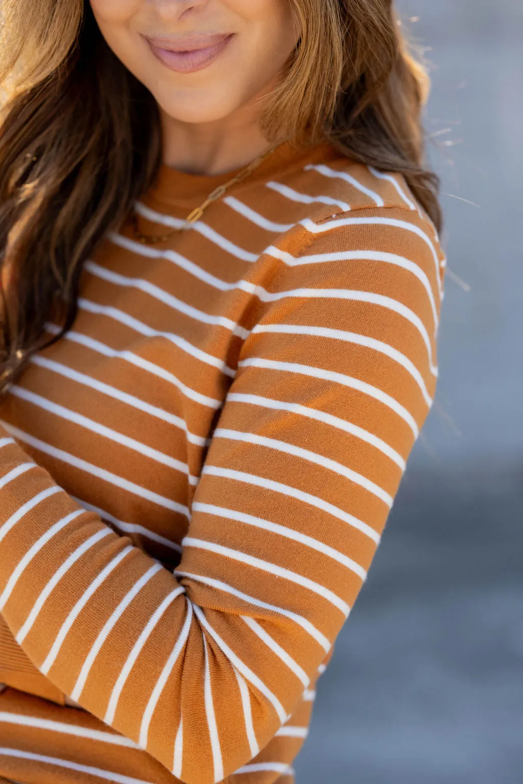 Basic Striped Sweater Tee