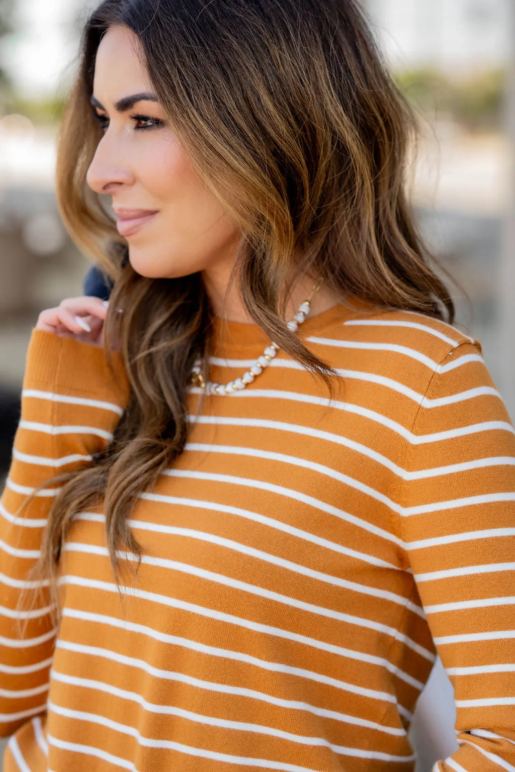 Basic Striped Sweater Tee