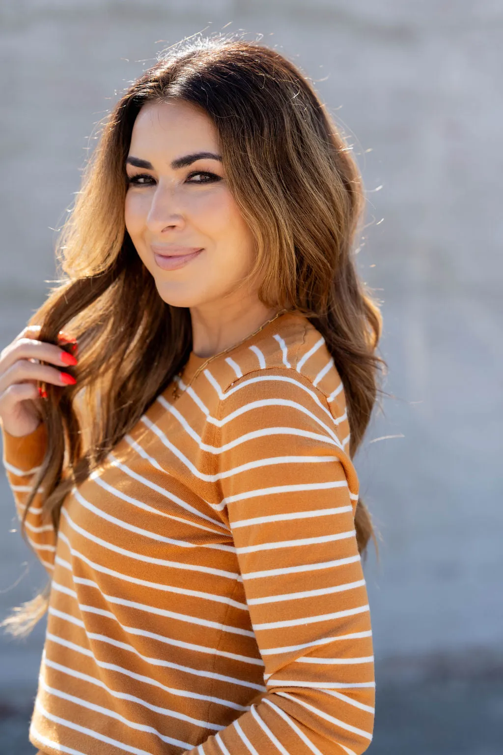 Basic Striped Sweater Tee