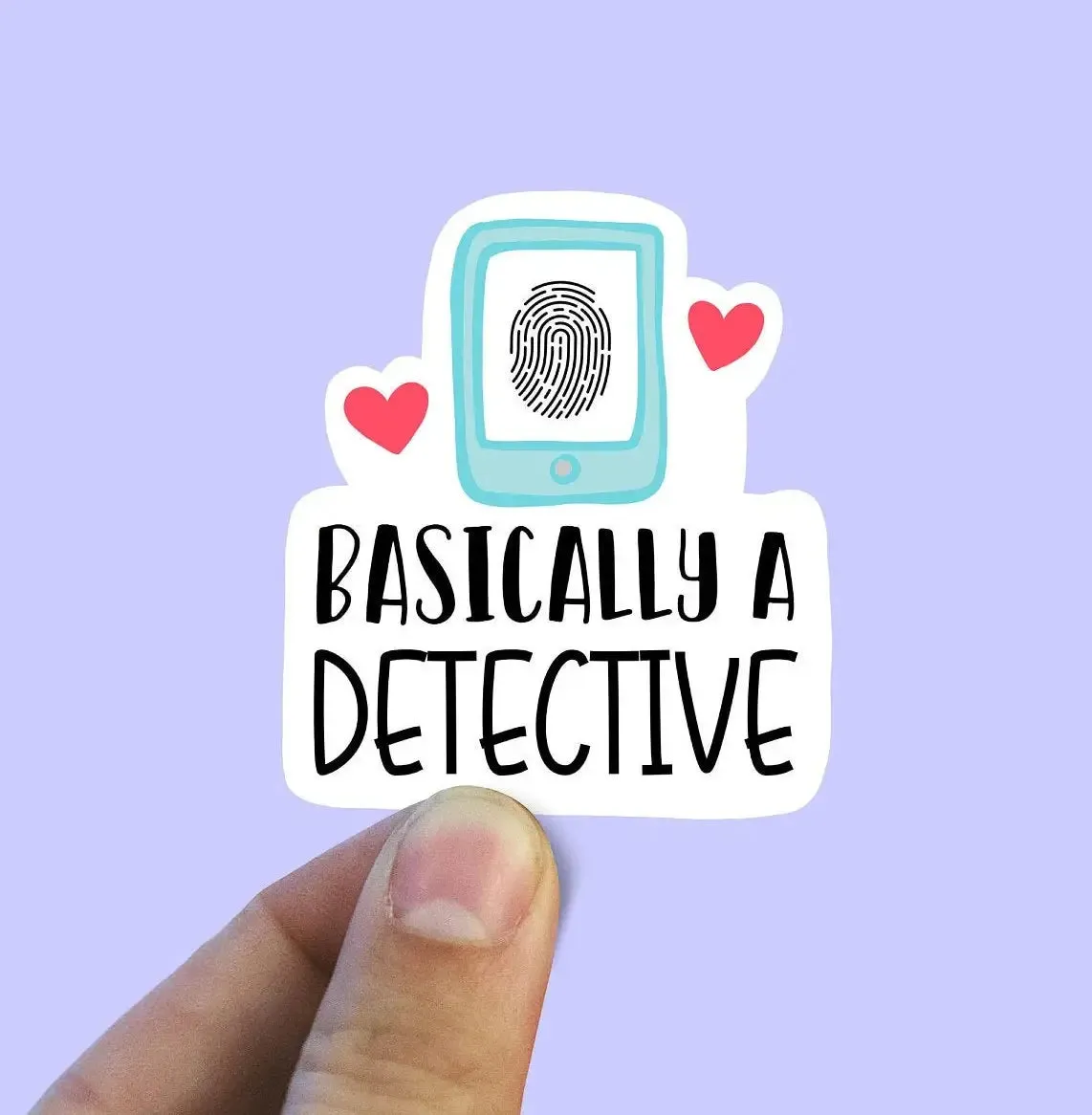 Basically A Detective Vinyl Sticker