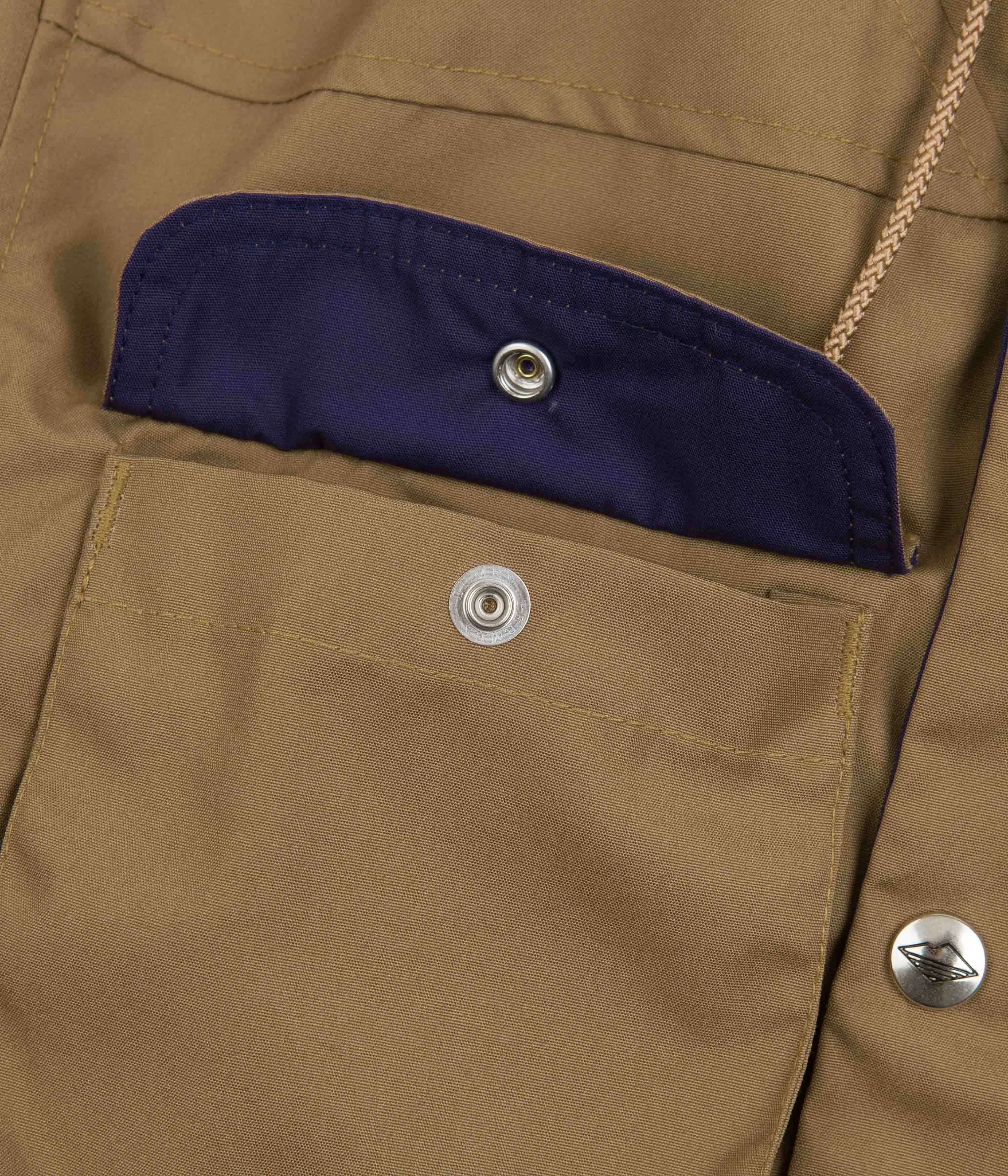 Battenwear Travel Shell Parka - Khaki / Navy