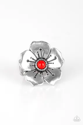 Boho Blossom - Red Ring