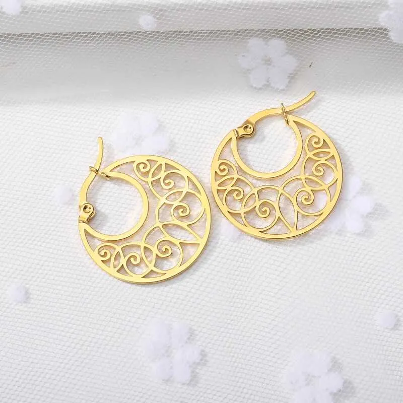 Boho Circle Earrings