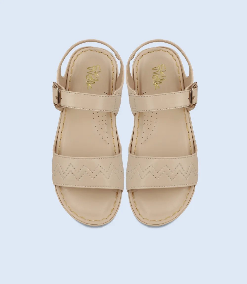 BW9733-IVORY-Women Comfort Sandal