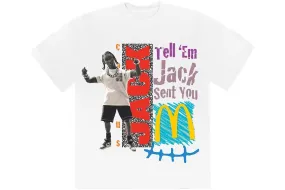 Cactus Jack Travis Scott McDonald's Jack Smile Tee White