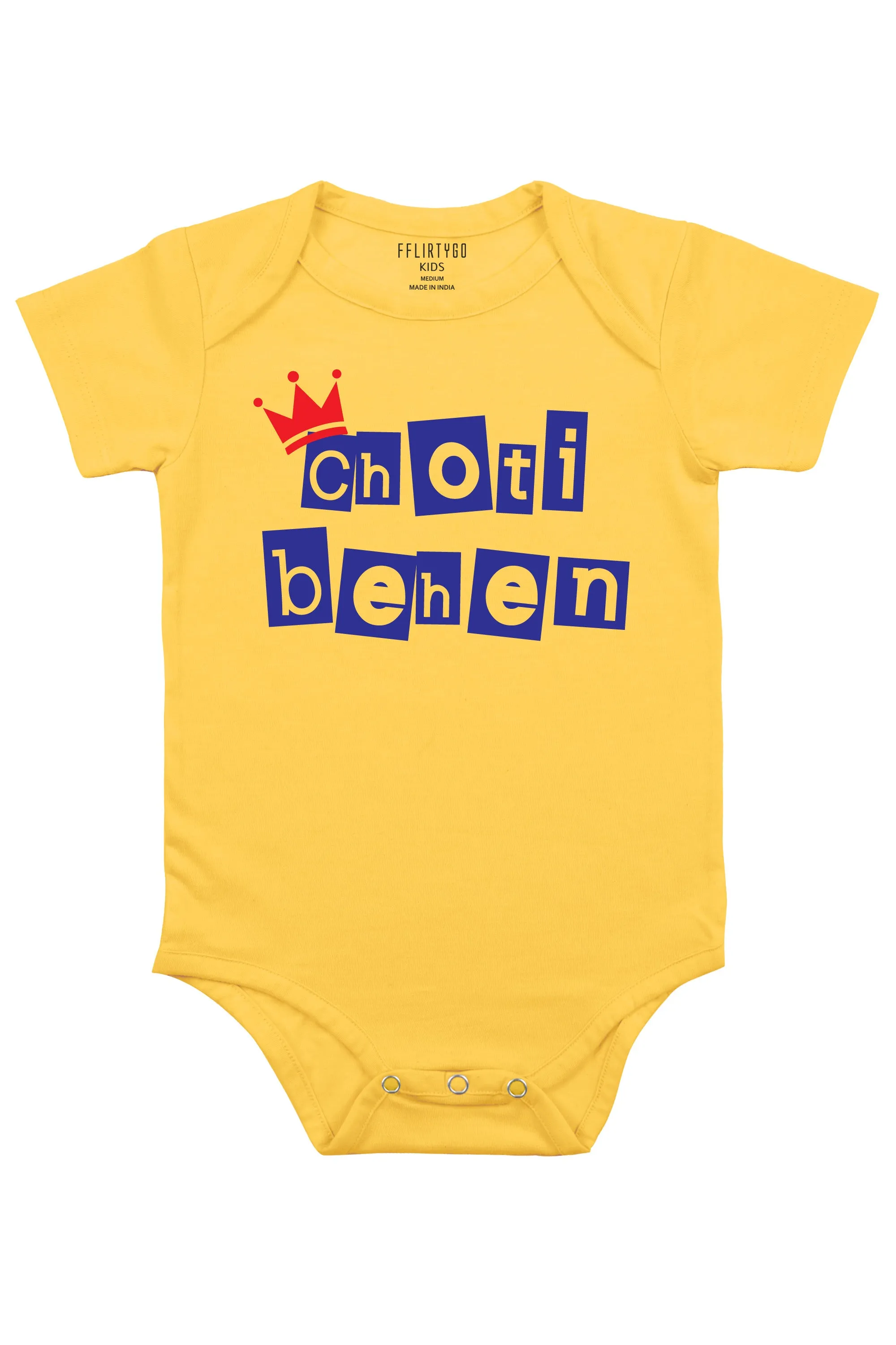 Choti Behen in Box Design Baby Romper | Onesies