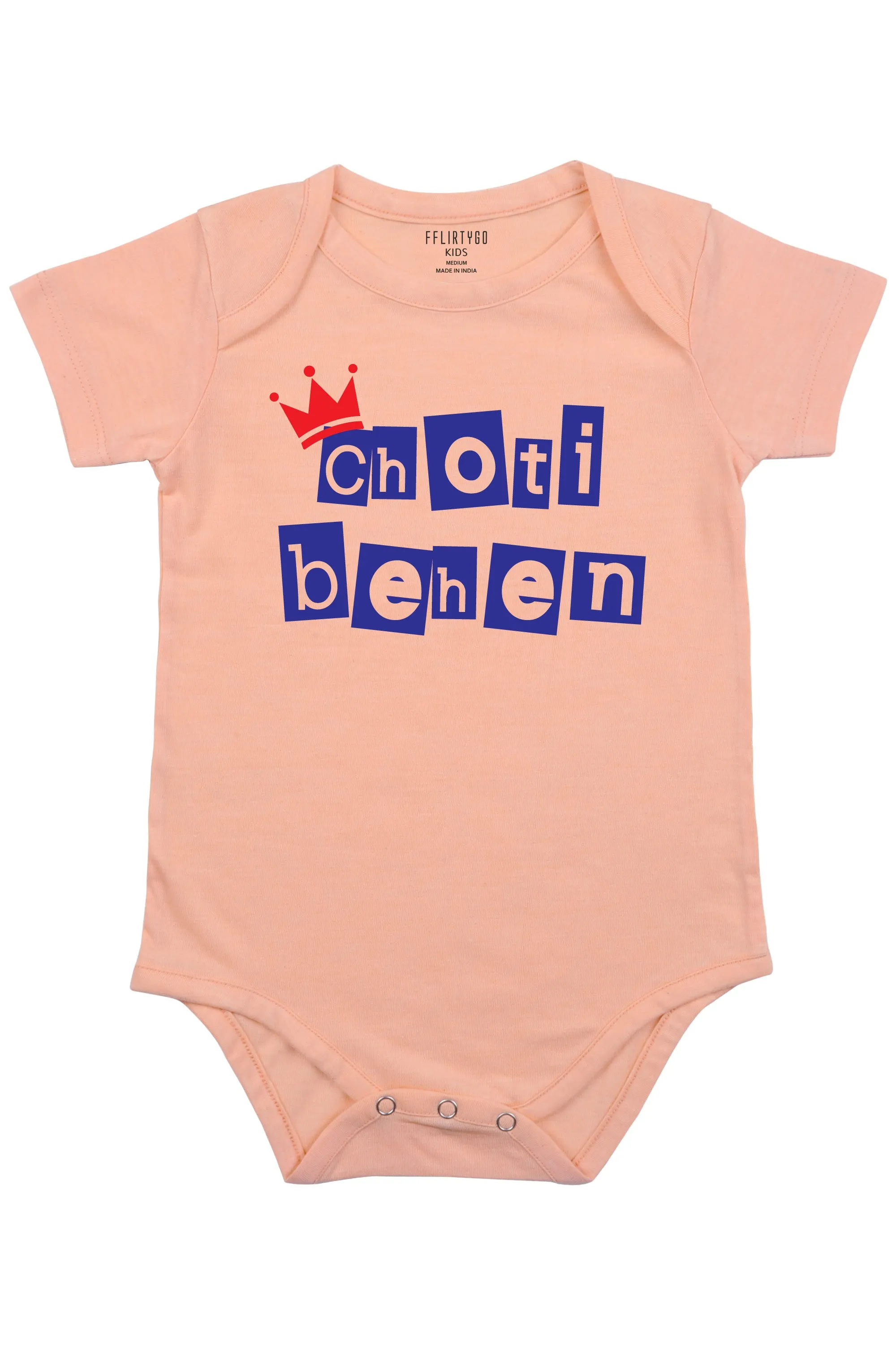 Choti Behen in Box Design Baby Romper | Onesies