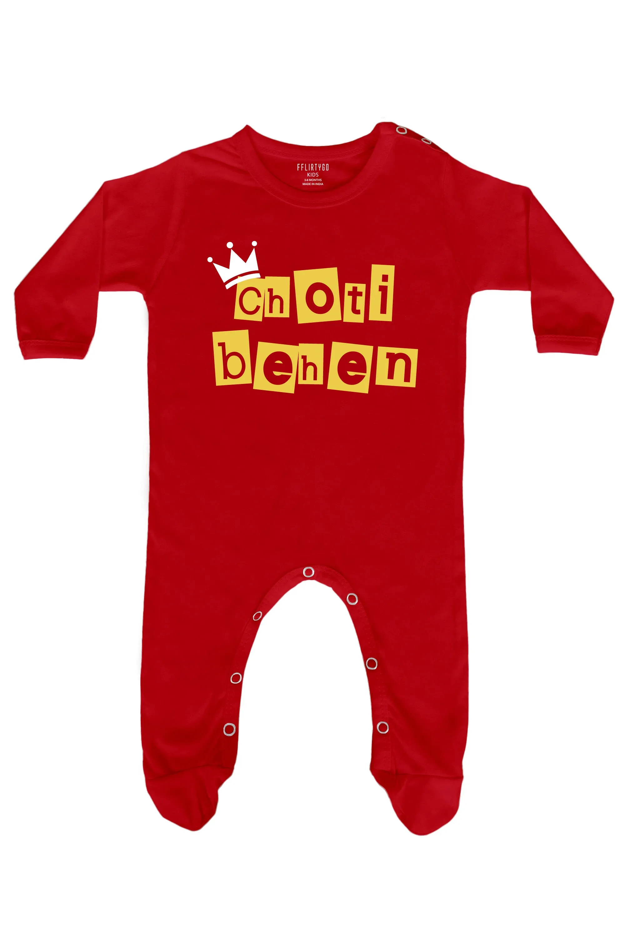 Choti Behen in Box Design Baby Romper | Onesies