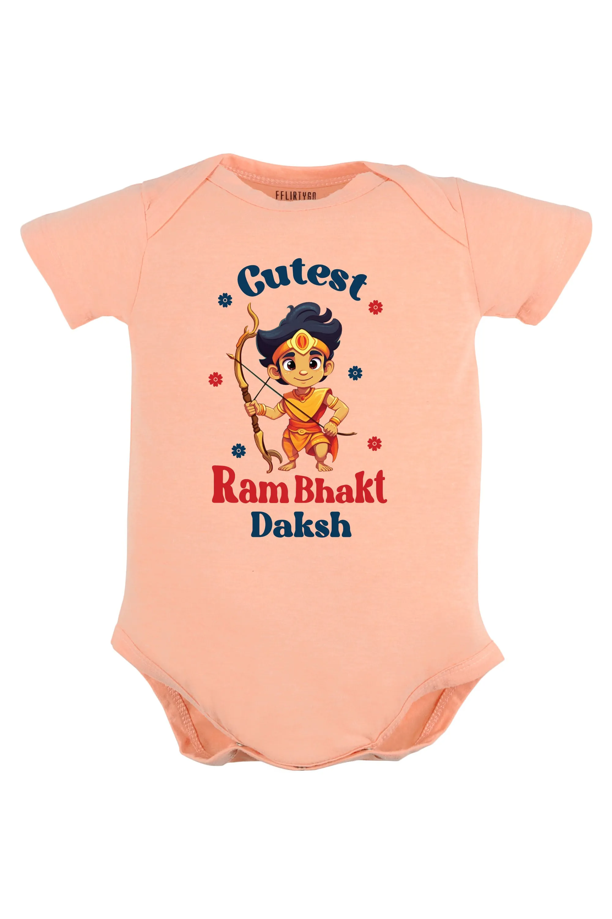 Cutest Ram Bhakt Baby Romper | Onesies w/ Custom Name