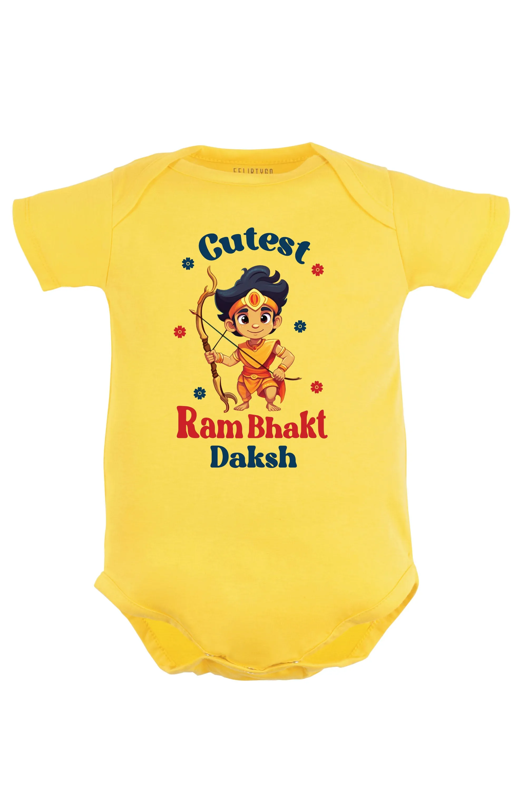 Cutest Ram Bhakt Baby Romper | Onesies w/ Custom Name