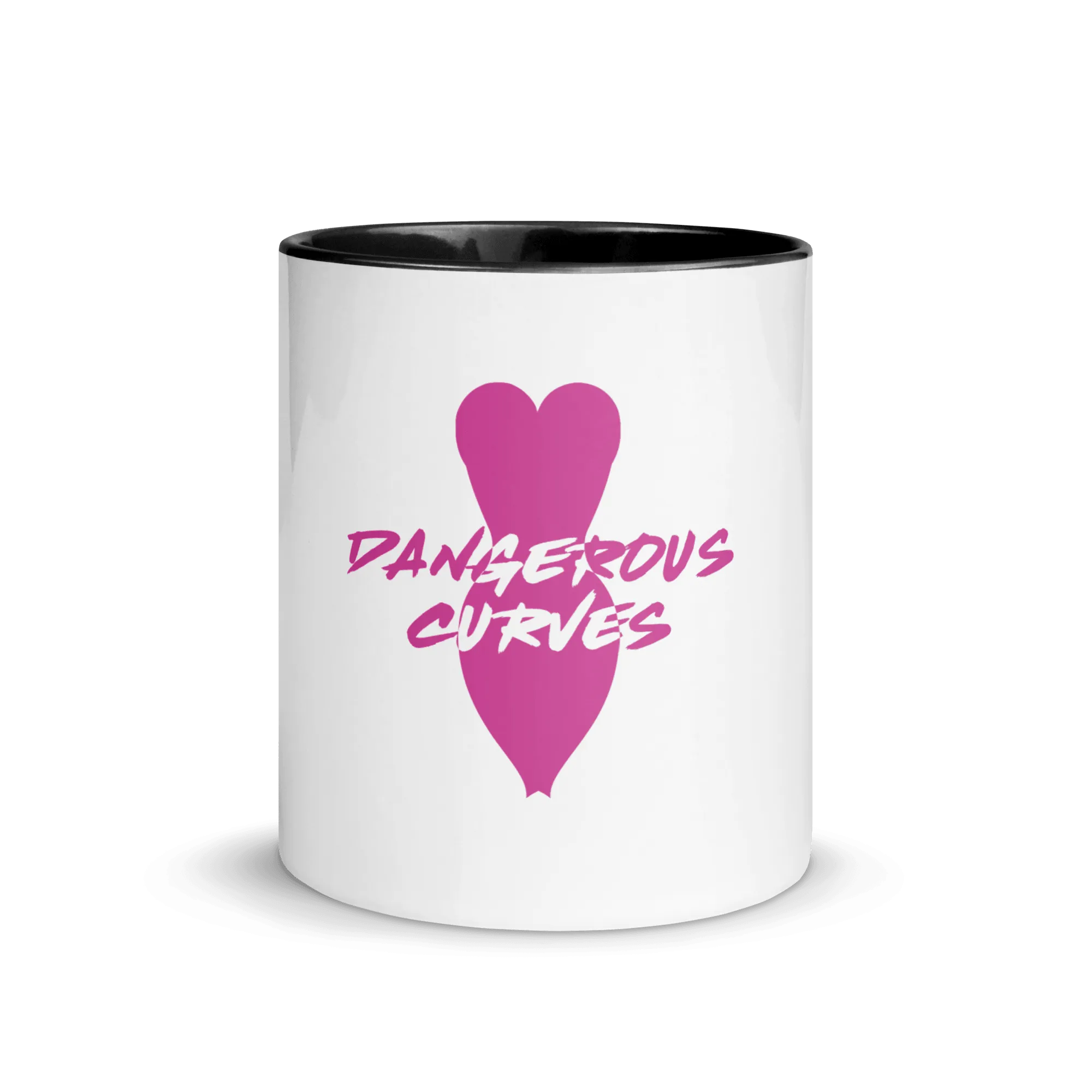 Dangerous Curves Mug with Color Inside