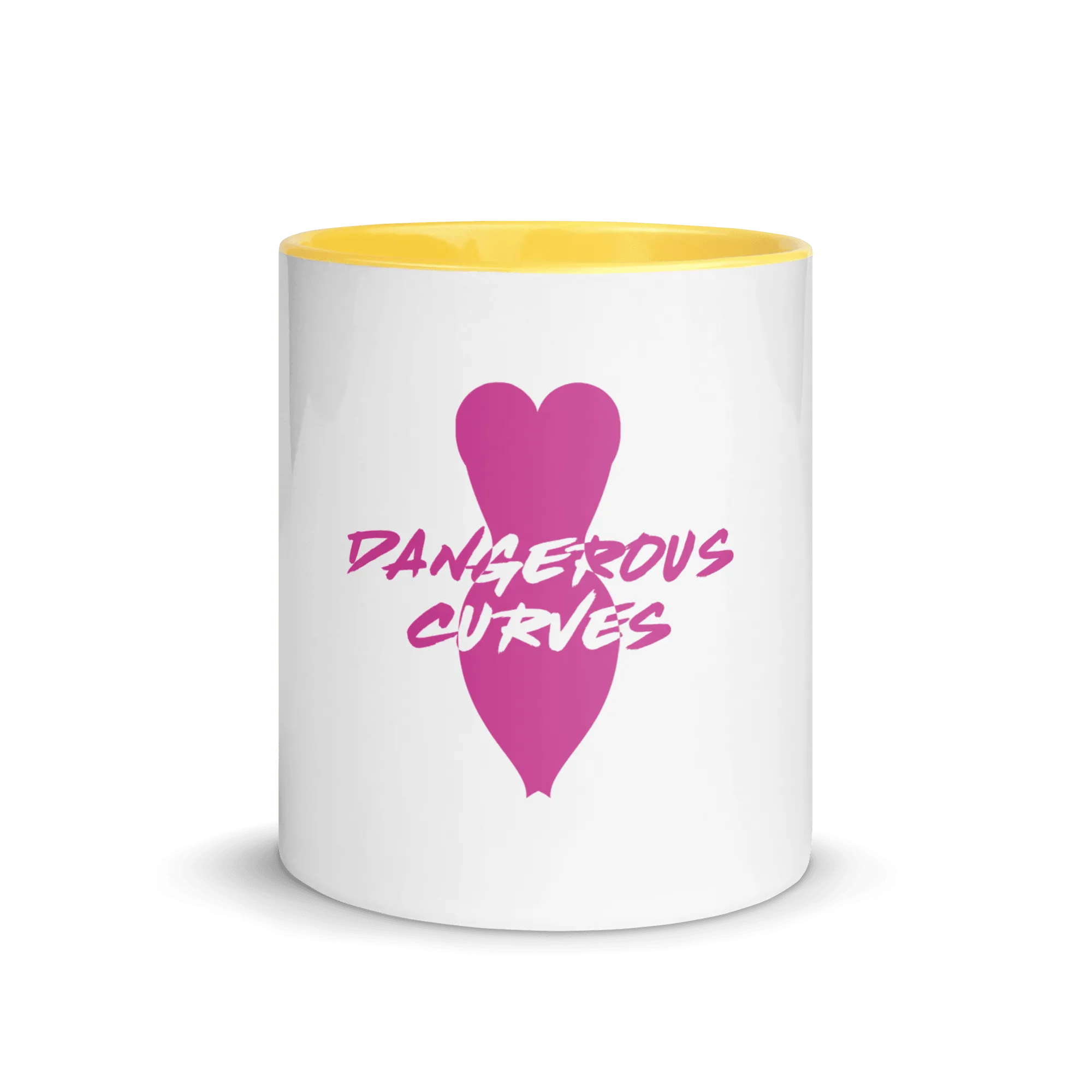 Dangerous Curves Mug with Color Inside