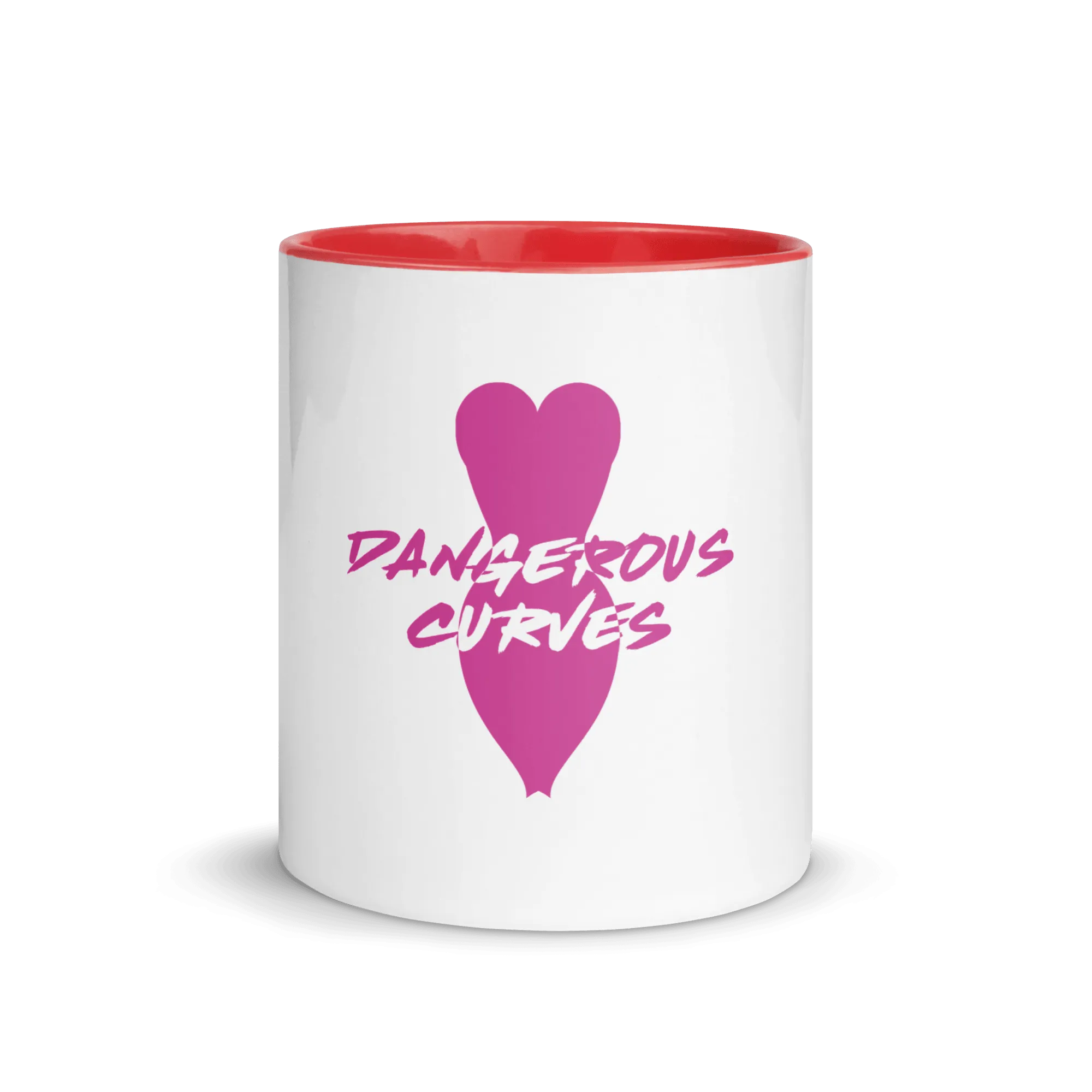 Dangerous Curves Mug with Color Inside