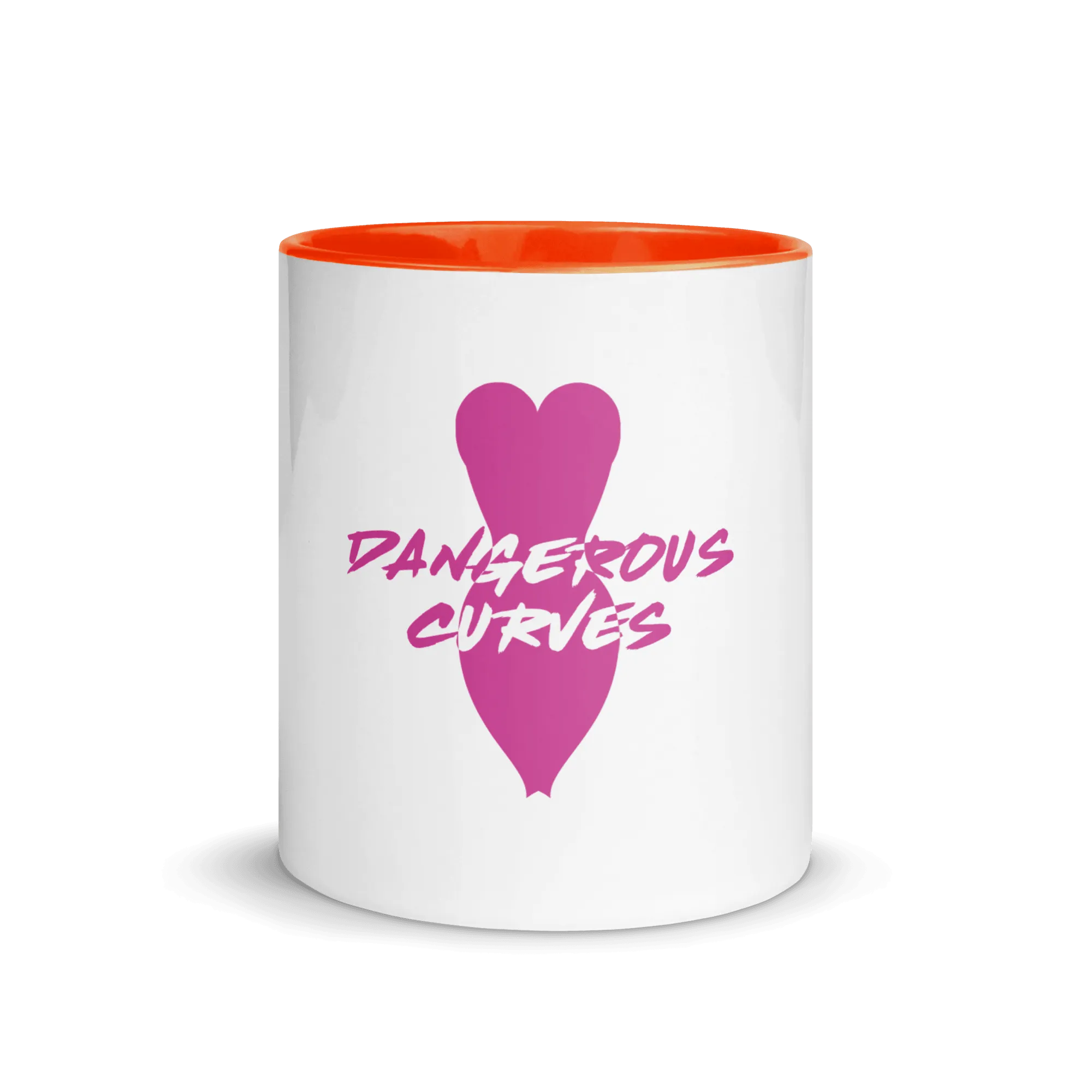 Dangerous Curves Mug with Color Inside