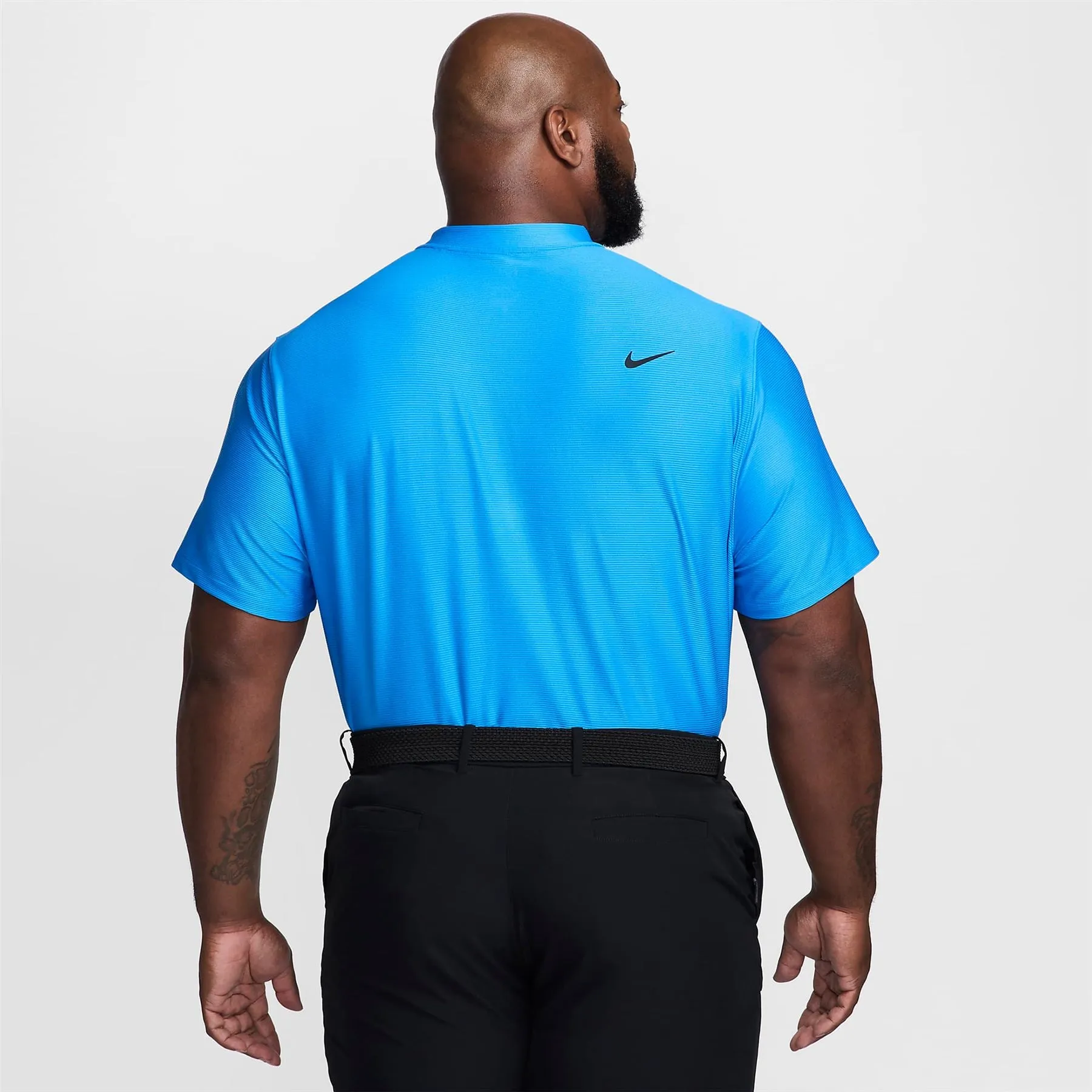 Dri-FIT Tour Texture Stripe Polo Photo Blue - SU24