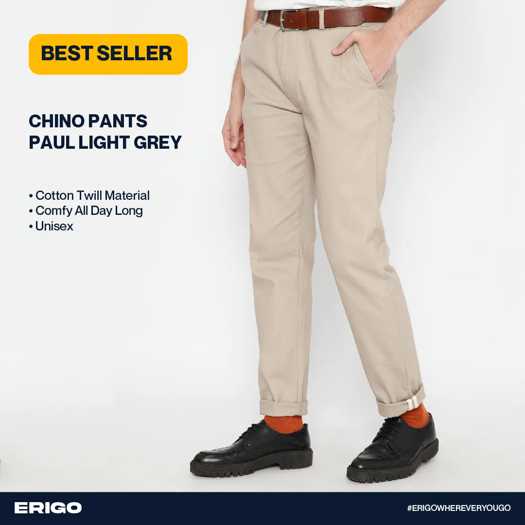 Erigo Chino Pants Paul Light Grey