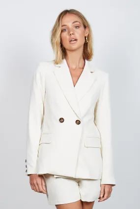 Esplanade Ivory Double Breasted Blazer