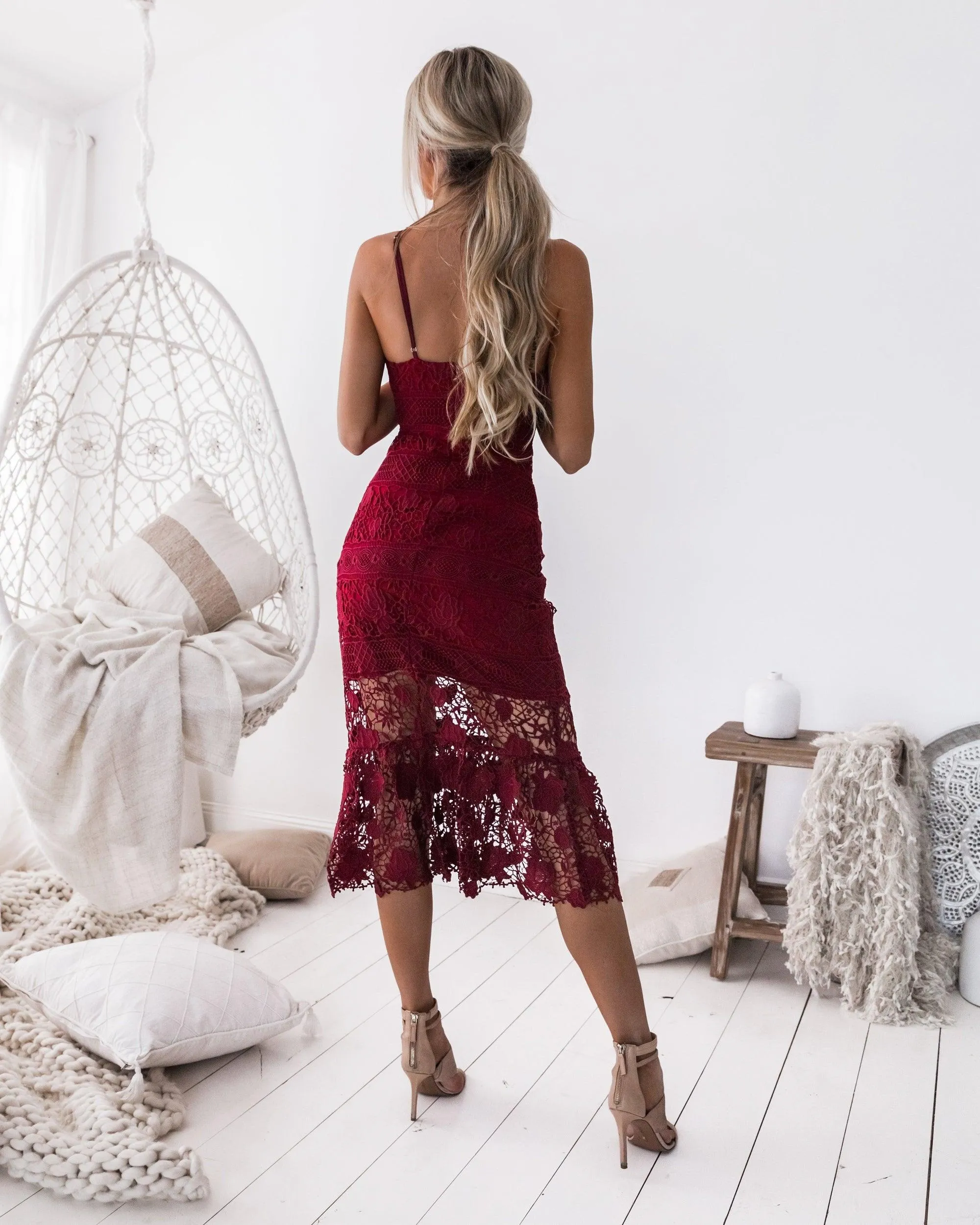 Estelle Dress - Wine