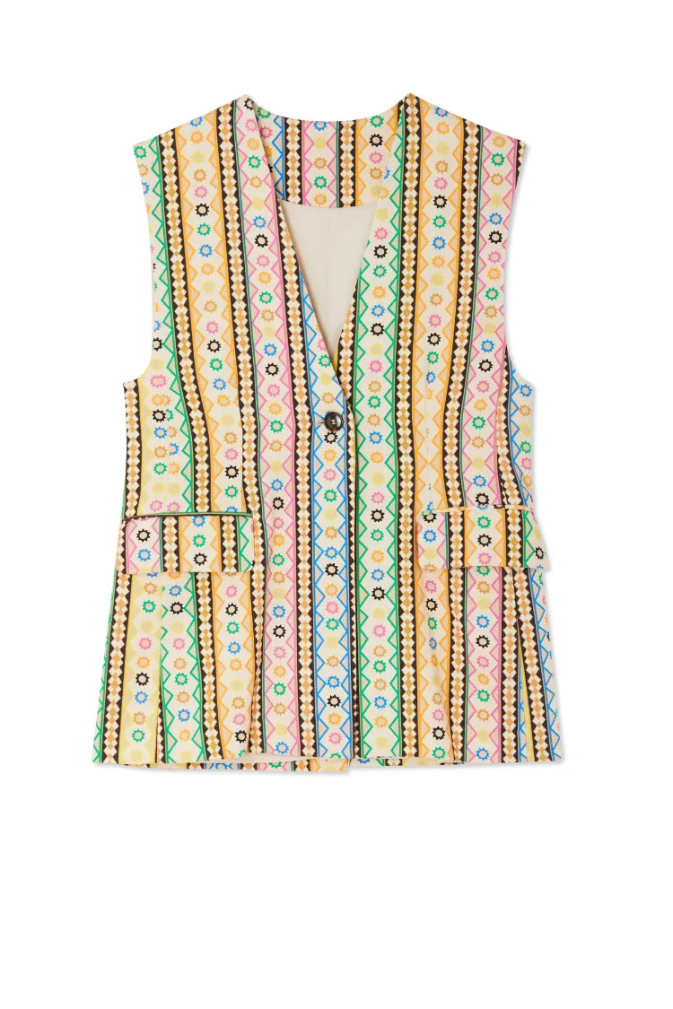 Fiesta Longline Waistcoat