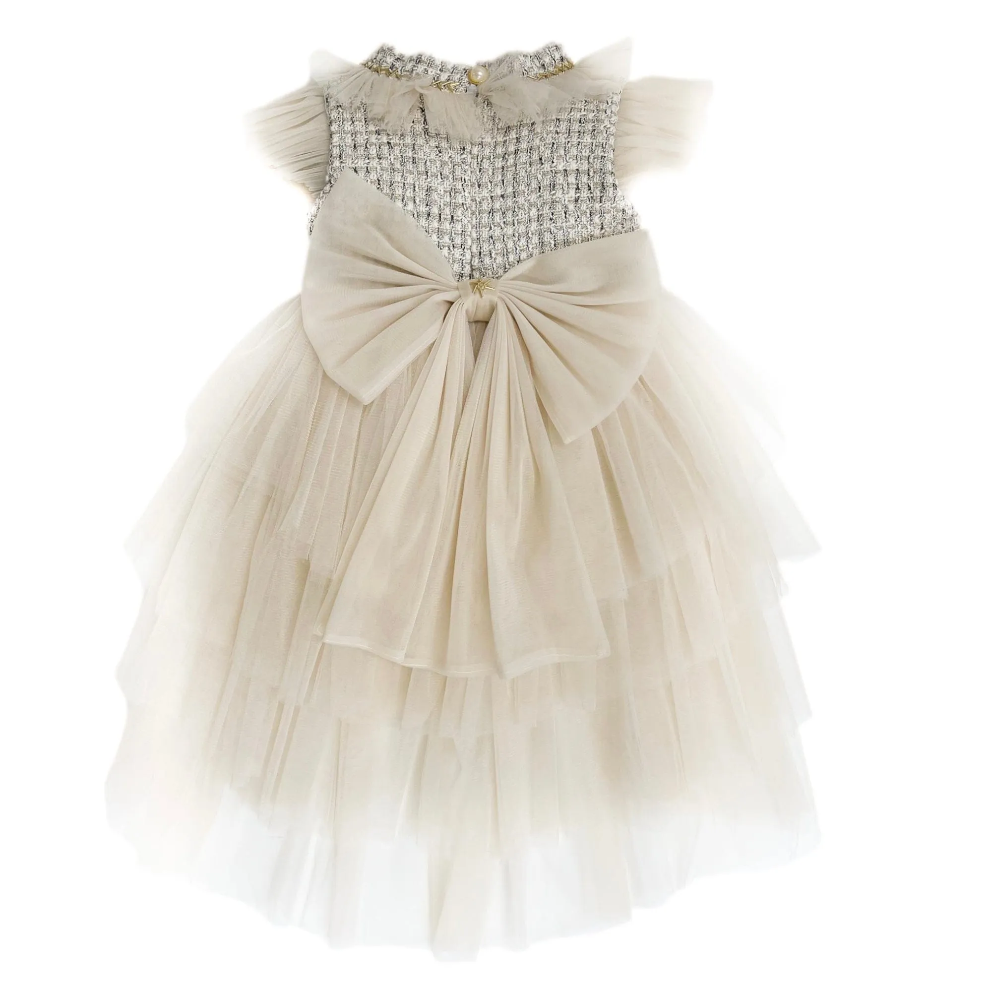 Fira Tweed and Tulle Dress