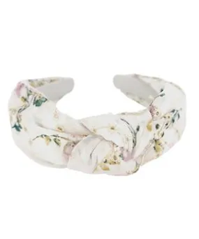 Floral Knot Headband - Ivory