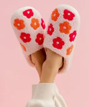 Flower Slippers - Pink