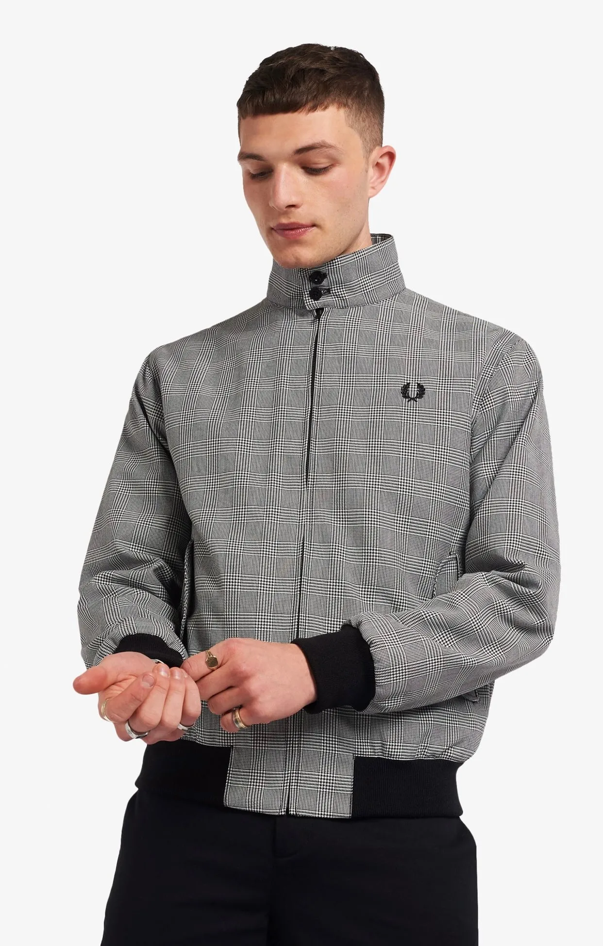 FRED PERRY PRINCE OF WALES HARRINGTON JACKET