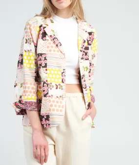 Georgette Preppy Patch Blazer