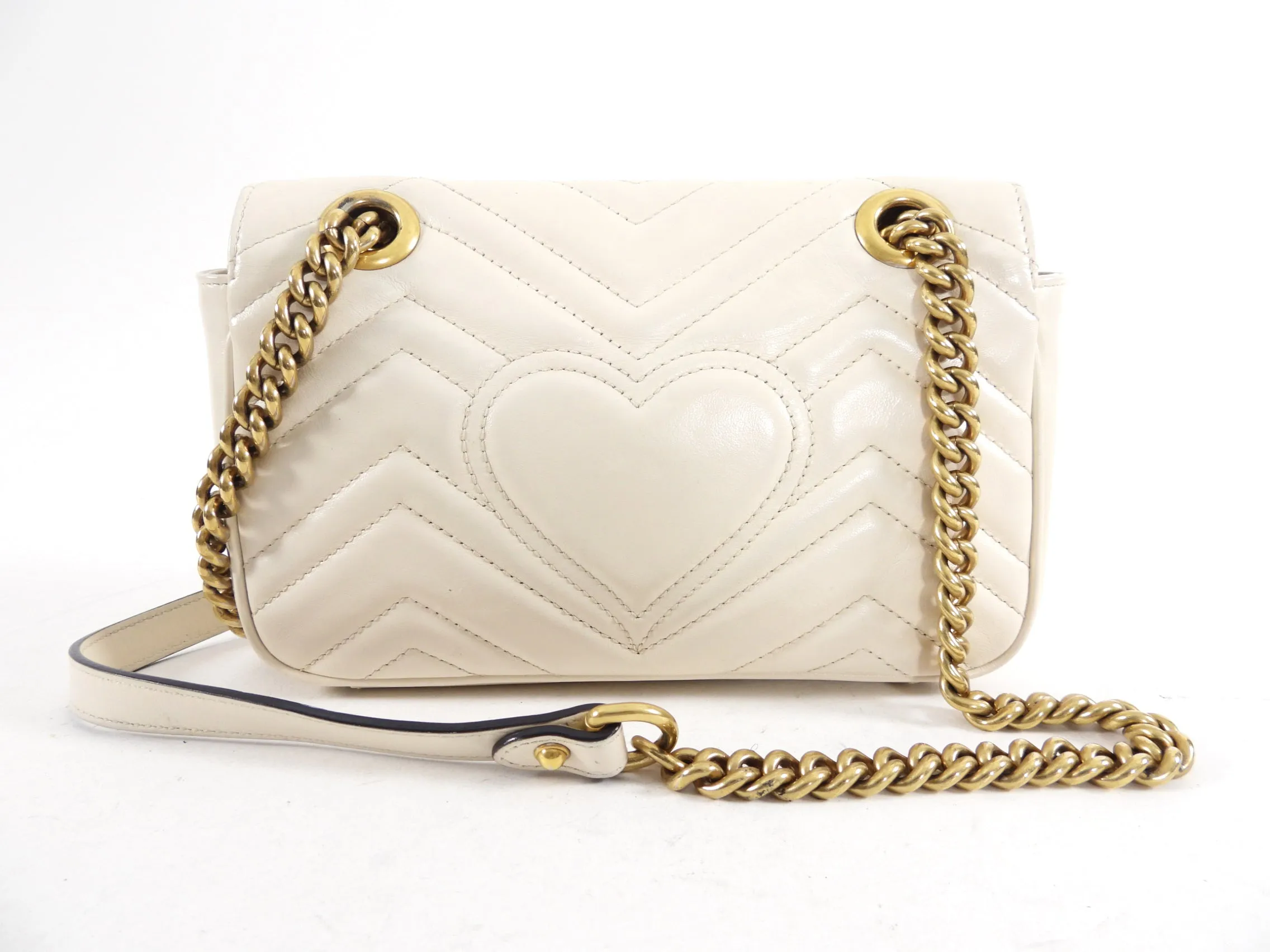 Gucci Marmont Matelasse Mini Leather Crossbody Flap Bag