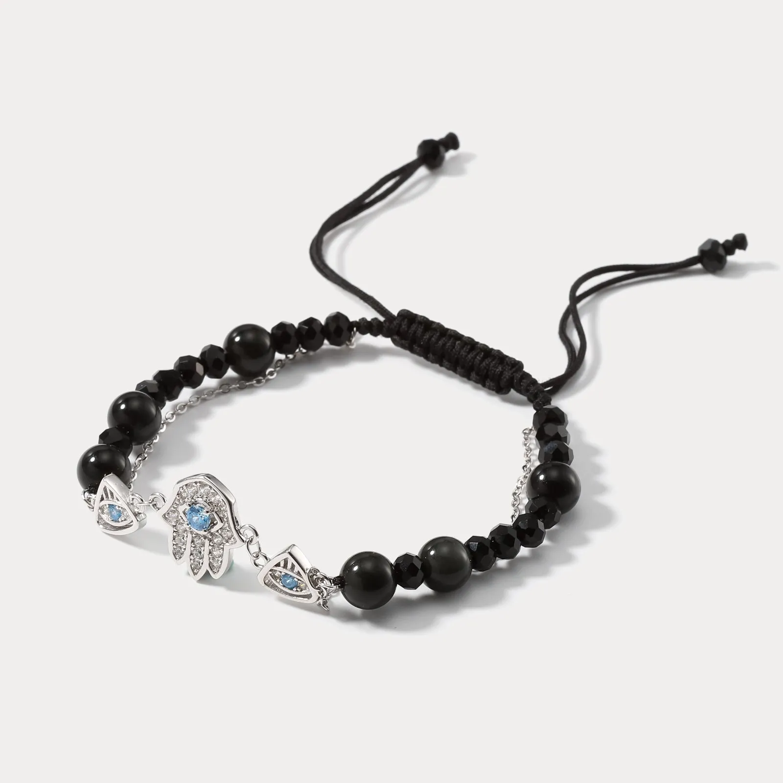 Hamsa Hand Braided Bracelet