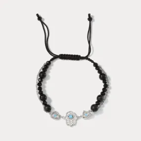 Hamsa Hand Braided Bracelet