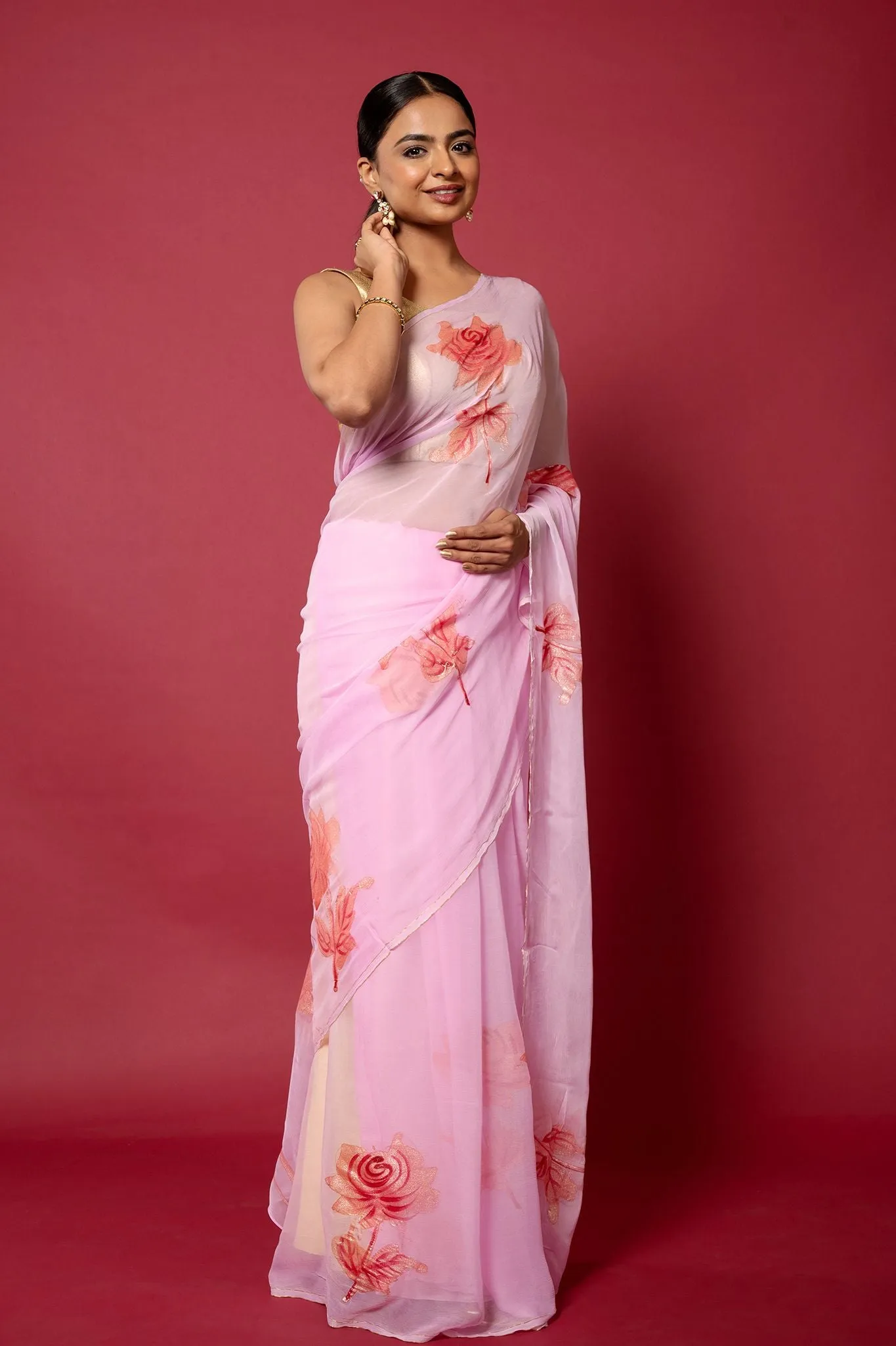 Handpainted Rashida Saree