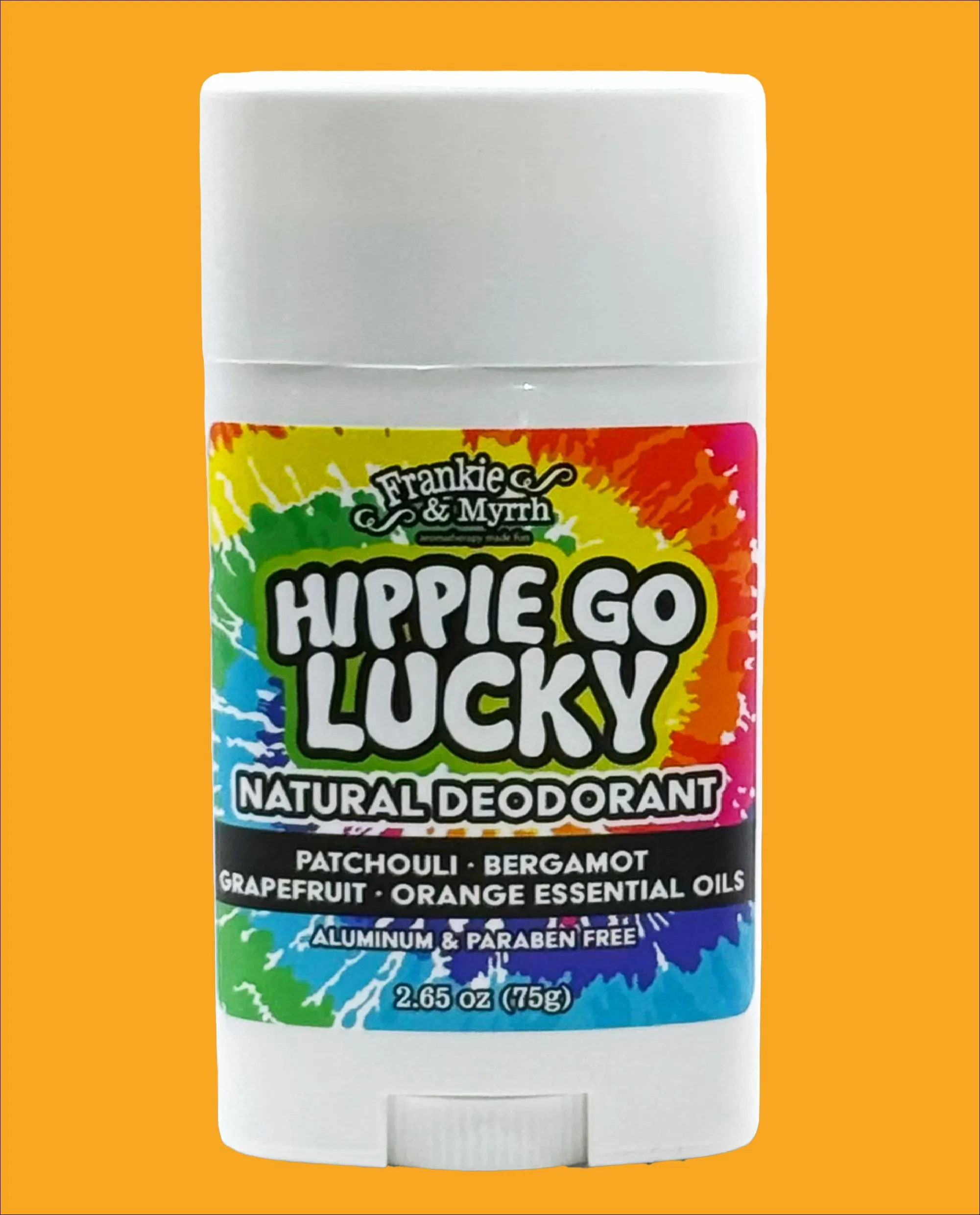 Hippie Go Lucky | Natural Deodorant | Patchouli, Bergamot, Sweet Orange, Grapefruit