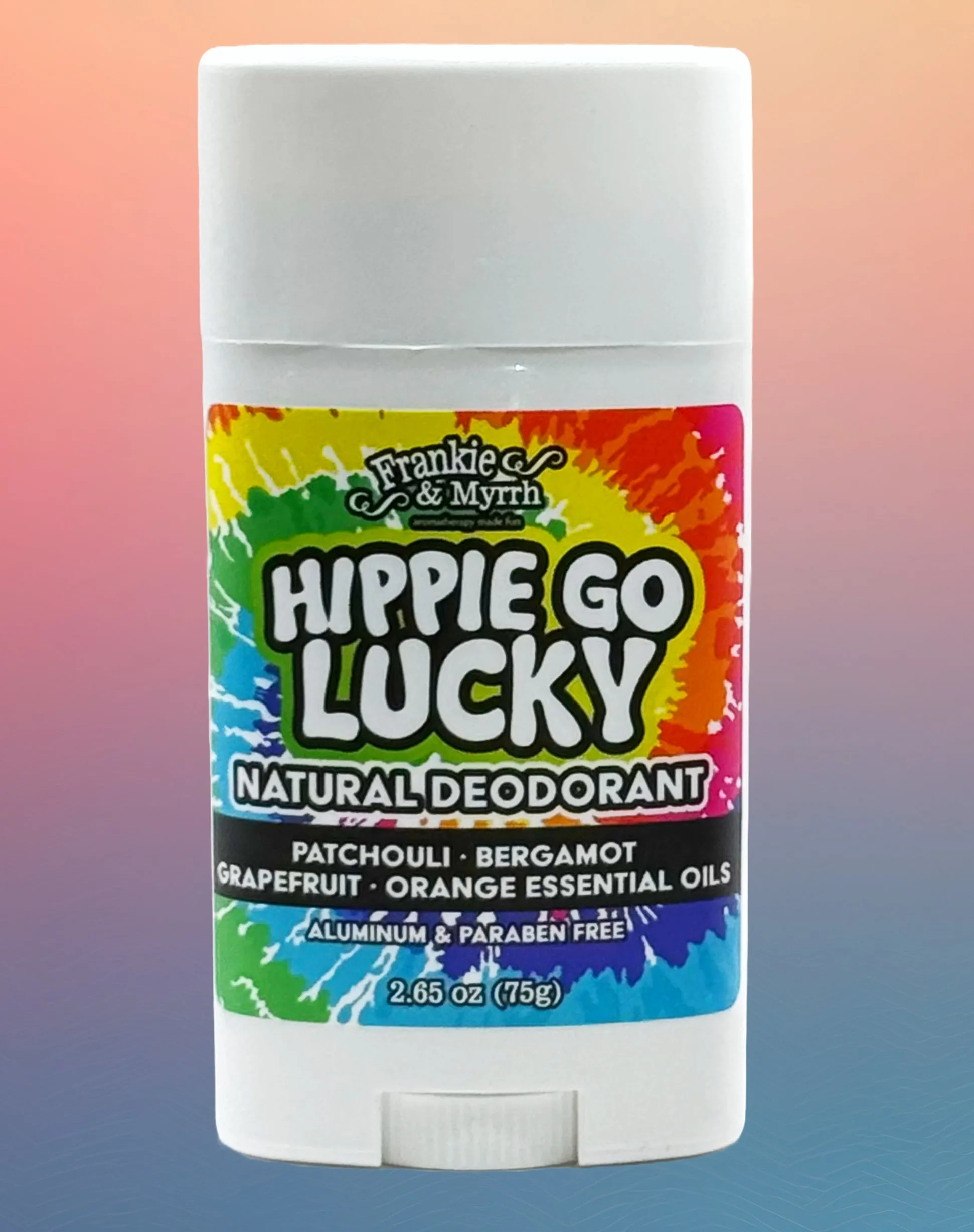 Hippie Go Lucky | Natural Deodorant | Patchouli, Bergamot, Sweet Orange, Grapefruit