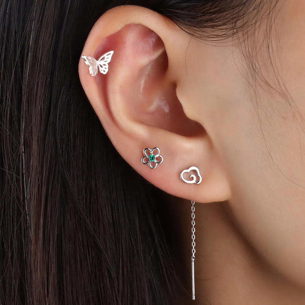 Hollow Flower Stud