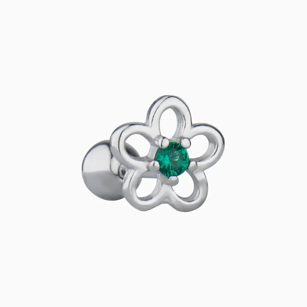 Hollow Flower Stud