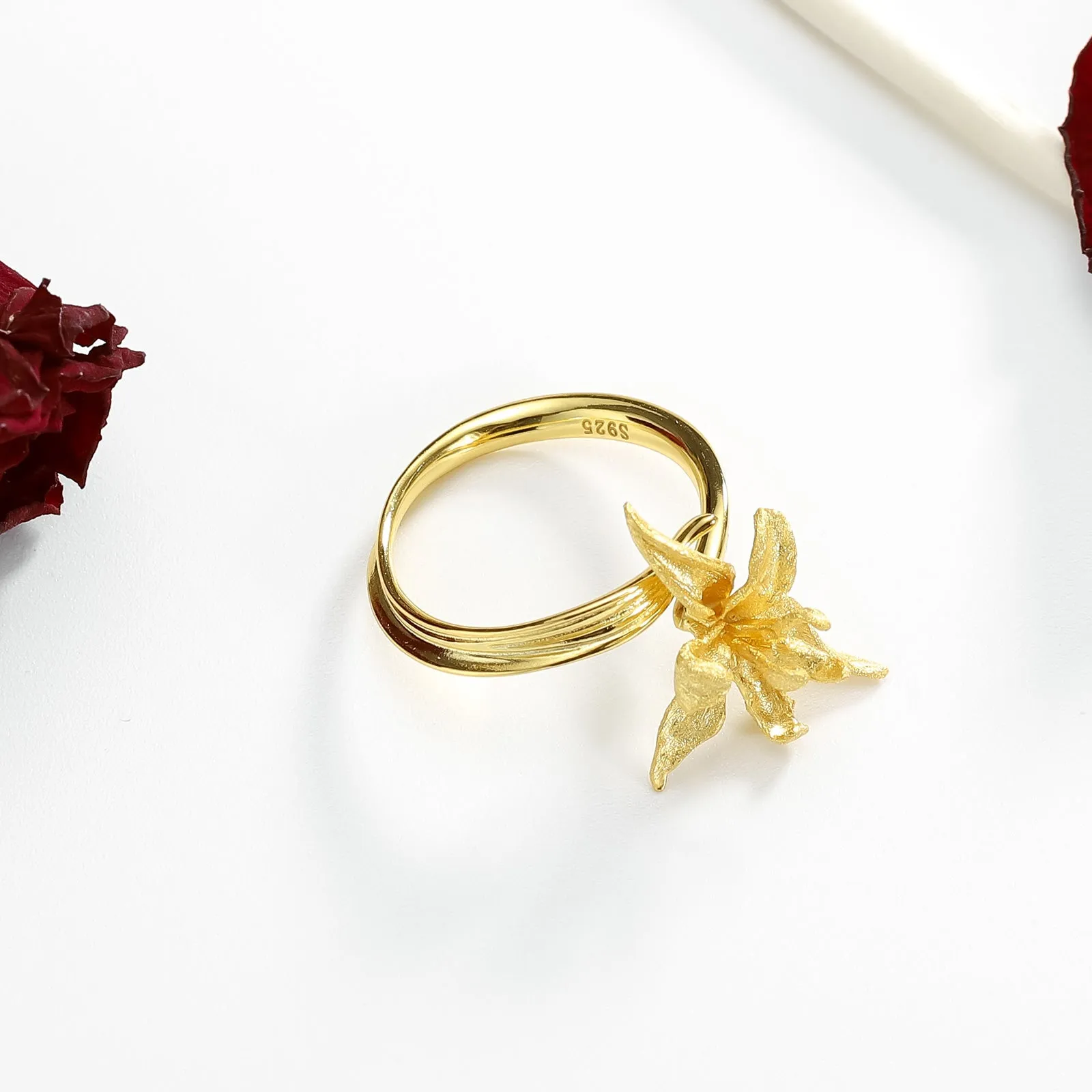 Iris Flower Ring